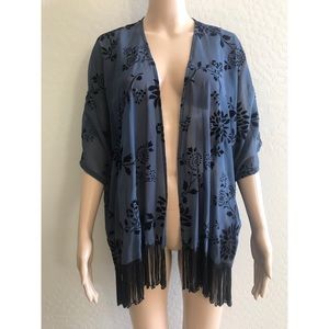 Hollister | Velvet Fringe Kimono